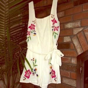 Guess Audrina Sleeveless Embroidered Romper